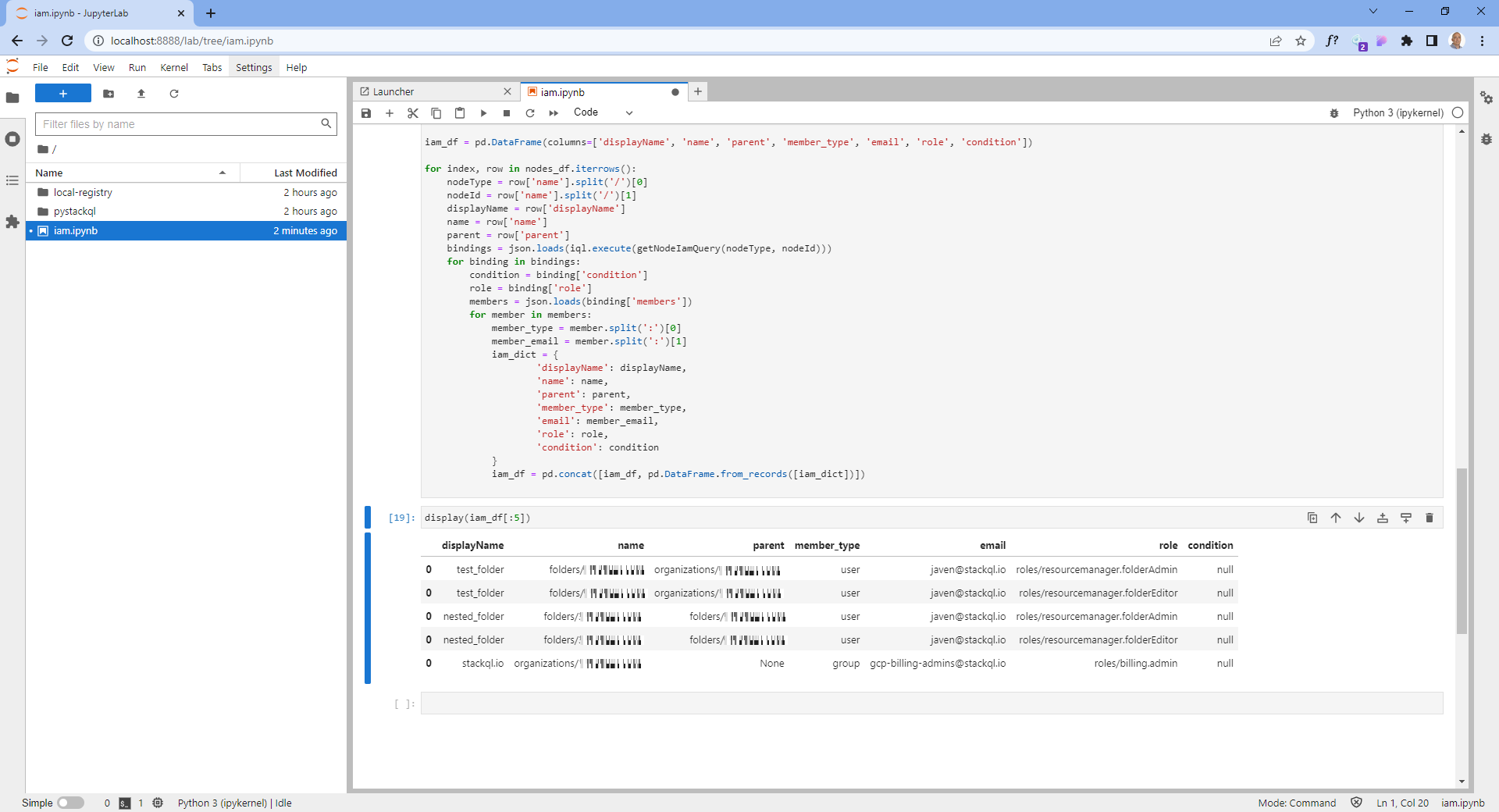 GCP Nodes with IAM Policies